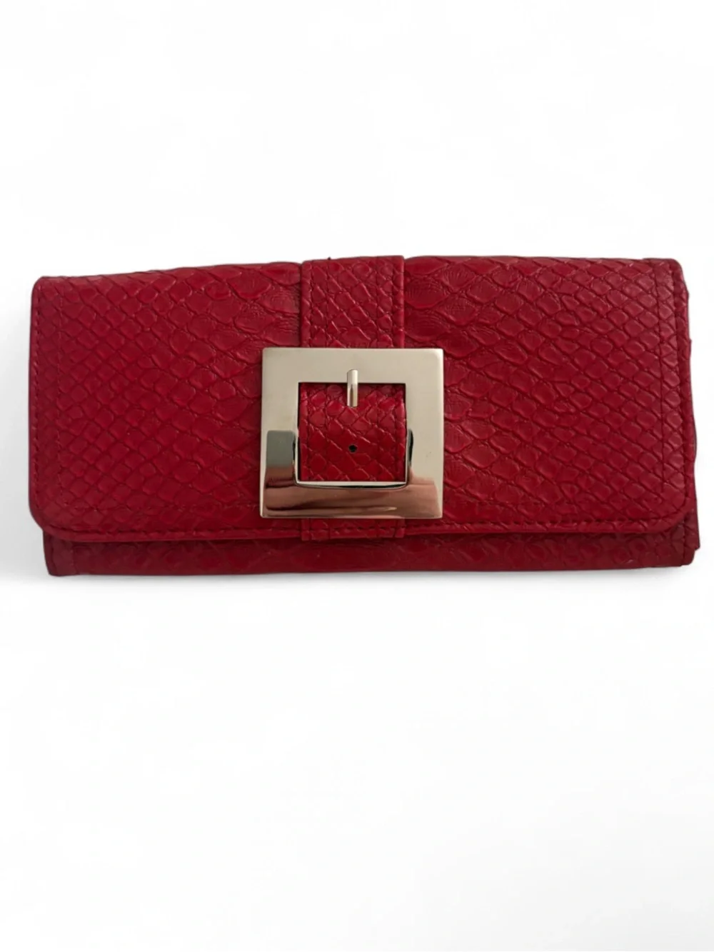 Vintage Y2K Red Snakeskin Wallet